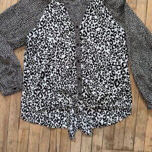 leopard print blouse